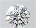 Lab Grown Diamond 1.27 Carats, Round with Ideal Cut, D Color, VS1 Clarity and Certified by IGI