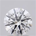 Lab Grown Diamond 1.24 Carats, Round with Ideal Cut, D Color, VS2 Clarity and Certified by IGI