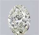 Diamante Natural 0.50 quilates, Ovalado , Color J, claridad IF y certificado IGI