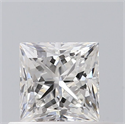 Natural Diamond 0.46 Carats, Princess with  Cut, G Color, VS1 Clarity and Certified by GIA