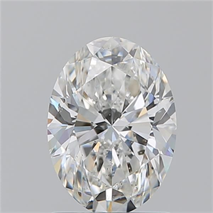 Picture of Natural Diamond 1.50 Carats, Oval with  Cut, G Color, SI2 Clarity and Certified by GIA