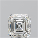 Natural Diamond 2.01 Carats, Asscher with  Cut, J Color, VS2 Clarity and Certified by GIA