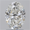 Natural Diamond 1.70 Carats, Oval with  Cut, G Color, VVS2 Clarity and Certified by GIA