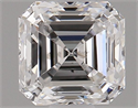 Natural Diamond 0.70 Carats, Asscher with  Cut, E Color, SI2 Clarity and Certified by GIA