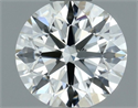 Natural Diamond 0.50 Carats, Round with Excellent Cut, H Color, VVS2 Clarity and Certified by IGI