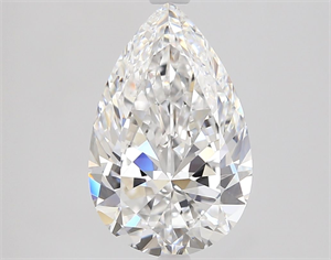 Picture of Natural Diamond 1.85 Carats, Pear with  Cut, D Color, VVS1 Clarity and Certified by GIA