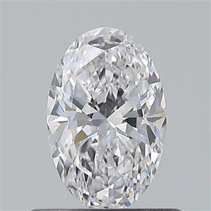Picture of Natural Diamond 0.50 Carats, Oval with  Cut, D Color, VVS2 Clarity and Certified by GIA