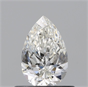 Natural Diamond 0.51 Carats, Pear with  Cut, G Color, VS2 Clarity and Certified by GIA