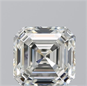 Natural Diamond 1.01 Carats, Asscher with  Cut, J Color, VS1 Clarity and Certified by GIA