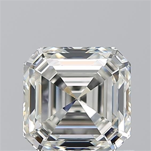 Picture of Natural Diamond 1.01 Carats, Asscher with  Cut, J Color, VS1 Clarity and Certified by GIA