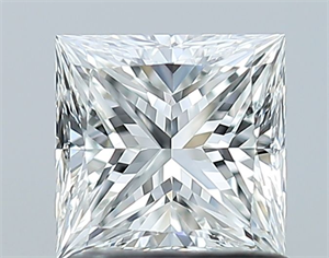 Picture of Natural Diamond 1.01 Carats, Princess with  Cut, F Color, VVS1 Clarity and Certified by GIA