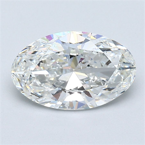 Foto Diamante Natural 2.01 quilates, Ovalado , Color G, claridad SI1 y certificado GIA de