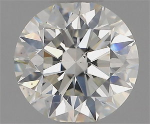 Picture of Natural Diamond 1.05 Carats, Round with Excellent Cut, H Color, VS2 Clarity and Certified by IGI