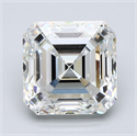 Natural Diamond 3.55 Carats, Asscher with  Cut, I Color, VS1 Clarity and Certified by GIA