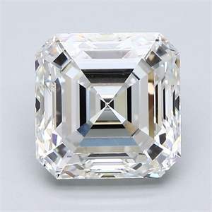Picture of Natural Diamond 3.55 Carats, Asscher with  Cut, I Color, VS1 Clarity and Certified by GIA