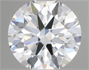 Lab Grown Diamond 1.00 Carats, Round with Ideal Cut, D Color, VVS1 Clarity and Certified by IGI