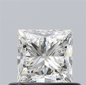 Picture of Natural Diamond 0.60 Carats, Princess with  Cut, J Color, SI1 Clarity and Certified by GIA