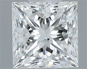 Foto Diamante Natural 0.42 quilates, Princesa , Color F, claridad SI1 y certificado GIA de