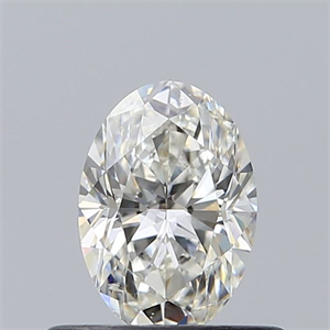 Foto Diamante Natural 0.50 quilates, Ovalado , Color I, claridad SI2 y certificado GIA de