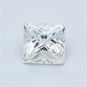 Picture of Natural Diamond 0.70 Carats, Princess with  Cut, E Color, VS1 Clarity and Certified by GIA