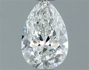 Picture of Natural Diamond 0.72 Carats, Pear with  Cut, G Color, VS2 Clarity and Certified by GIA