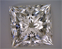 Natural Diamond 3.04 Carats, Princess with  Cut, I Color, VS2 Clarity and Certified by GIA