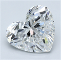 Natural Diamond 5.13 Carats, Heart with  Cut, E Color, VS2 Clarity and Certified by GIA