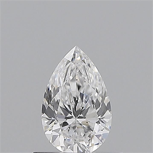 Picture of Natural Diamond 0.51 Carats, Pear with  Cut, D Color, VS2 Clarity and Certified by GIA