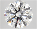 Natural Diamond 3.50 Carats, Round with Excellent Cut, F Color, VVS2 Clarity and Certified by GIA