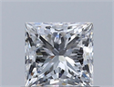 Diamante Natural 0.54 quilates, Princesa , Color E, claridad VVS2 y certificado GIA