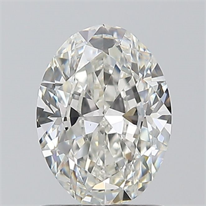Picture of Natural Diamond 1.01 Carats, Oval with  Cut, H Color, SI1 Clarity and Certified by GIA
