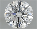 Natural Diamond 0.73 Carats, Round with Excellent Cut, D Color, I1 Clarity and Certified by GIA