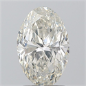 Natural Diamond 1.50 Carats, Oval with  Cut, I Color, SI2 Clarity and Certified by GIA