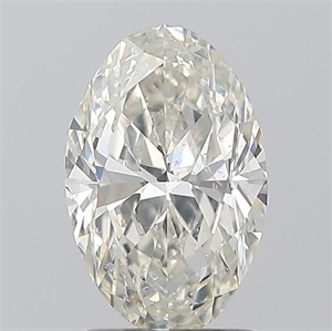 Picture of Natural Diamond 1.50 Carats, Oval with  Cut, I Color, SI2 Clarity and Certified by GIA