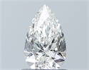 Natural Diamond 0.70 Carats, Pear with  Cut, H Color, IF Clarity and Certified by GIA