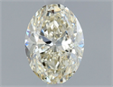 Diamante Natural 0.50 quilates, Ovalado , Color L, claridad VVS2 y certificado GIA