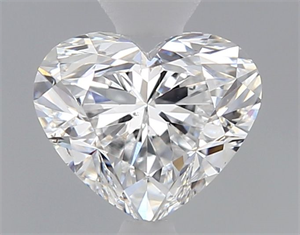 Picture of Natural Diamond 0.40 Carats, Heart with  Cut, D Color, VS2 Clarity and Certified by GIA