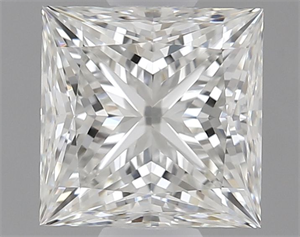 Picture of Natural Diamond 1.02 Carats, Princess with  Cut, I Color, VVS1 Clarity and Certified by GIA