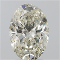 Natural Diamond 2.01 Carats, Oval with  Cut, L Color, SI2 Clarity and Certified by GIA