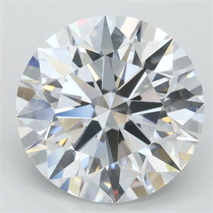 Picture of Lab Grown Diamond 4.03 Carats, Round with Ideal Cut, D Color, IF Clarity and Certified by IGI
