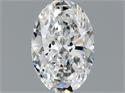 Natural Diamond 0.40 Carats, Oval with  Cut, E Color, VVS1 Clarity and Certified by GIA