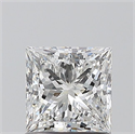 Natural Diamond 1.01 Carats, Princess with  Cut, G Color, SI1 Clarity and Certified by GIA