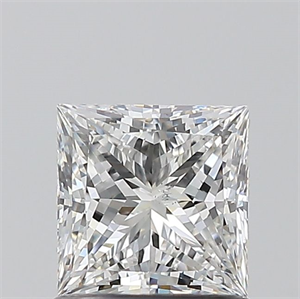 Picture of Natural Diamond 1.01 Carats, Princess with  Cut, G Color, SI1 Clarity and Certified by GIA