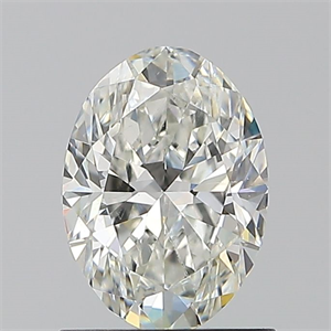 Picture of Natural Diamond 1.00 Carats, Oval with  Cut, I Color, SI1 Clarity and Certified by GIA