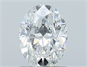 Natural Diamond 0.90 Carats, Oval with  Cut, F Color, VS2 Clarity and Certified by GIA