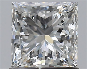 Picture of Natural Diamond 0.90 Carats, Princess with  Cut, G Color, VS1 Clarity and Certified by GIA