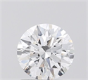 Lab Grown Diamond 1.08 Carats, Round with Ideal Cut, D Color, VVS2 Clarity and Certified by IGI