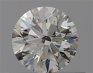 Picture of Natural Diamond 0.42 Carats, Round with Excellent Cut, H Color, VVS1 Clarity and Certified by GIA