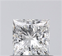 Natural Diamond 0.70 Carats, Princess with  Cut, I Color, VS2 Clarity and Certified by GIA