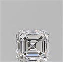Natural Diamond 0.56 Carats, Asscher with  Cut, E Color, VS1 Clarity and Certified by GIA